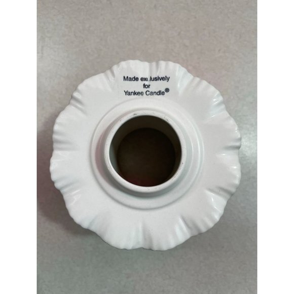 Yankee Candle Small Candle Shade White Lace Roses Pearls Wedding - Picture 8 of 8